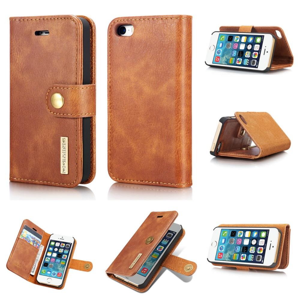 Cartera Magnet Wallet iPhone 5/5S/SE Cognac