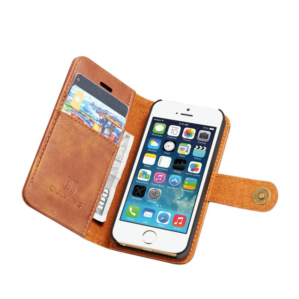 Cartera Magnet Wallet iPhone 5/5S/SE Cognac