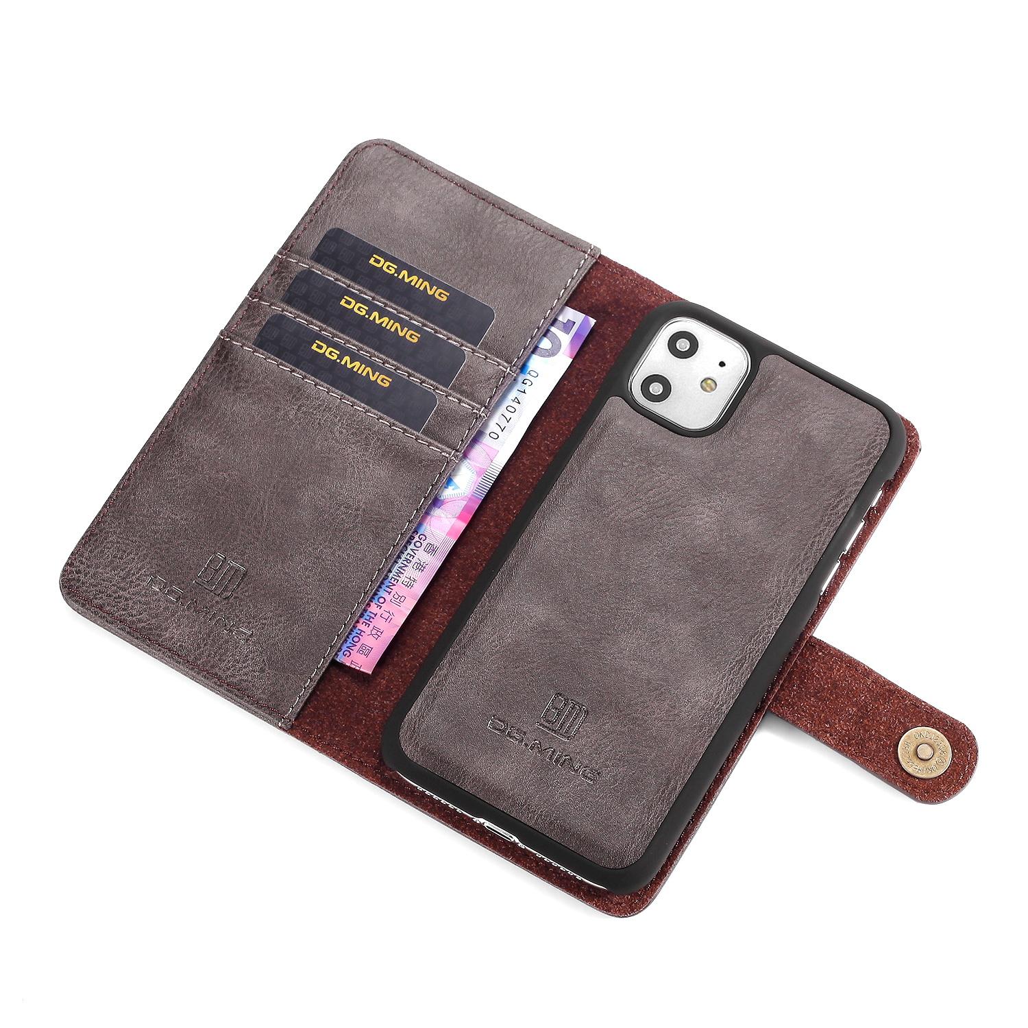 Cartera Magnet Wallet iPhone 11 Brown