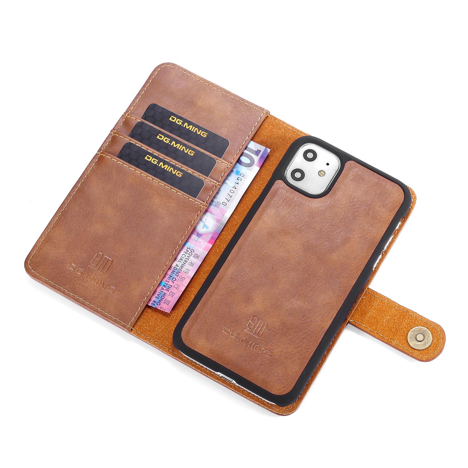 Cartera Magnet Wallet iPhone 11 Cognac