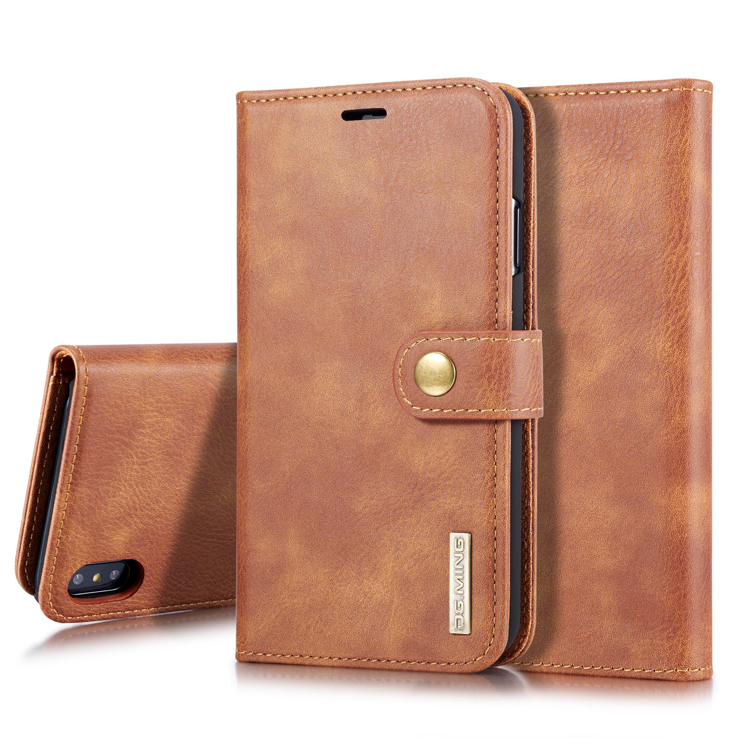 Cartera Magnet Wallet iPhone Xs Max Coñac