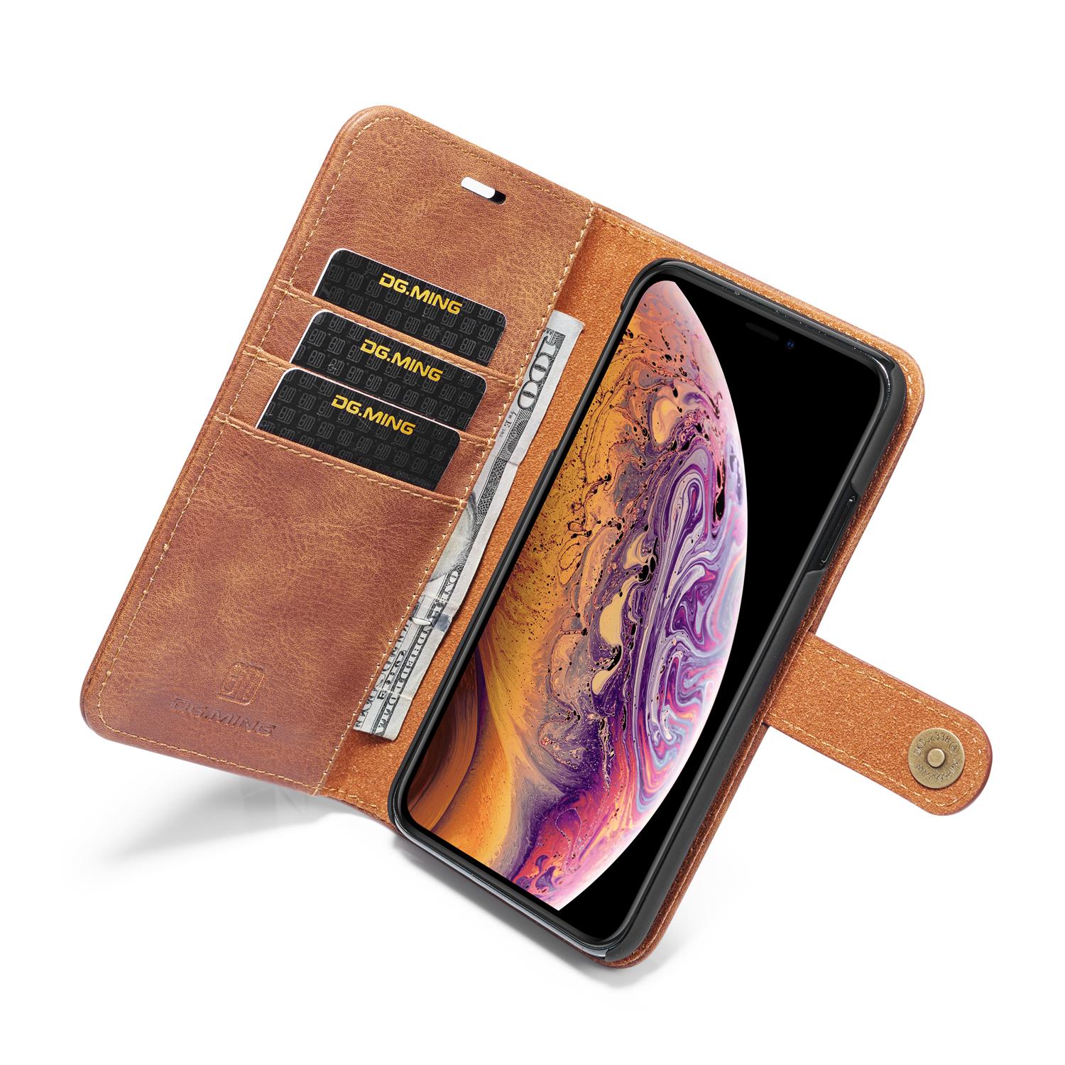 Cartera Magnet Wallet iPhone Xs Max Coñac