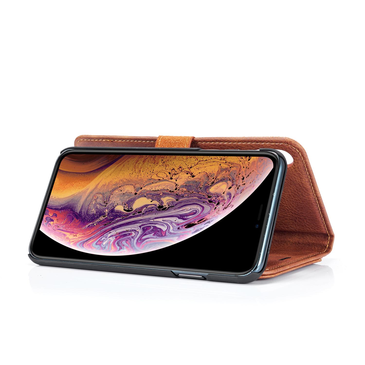 Cartera Magnet Wallet iPhone Xs Max Cognac