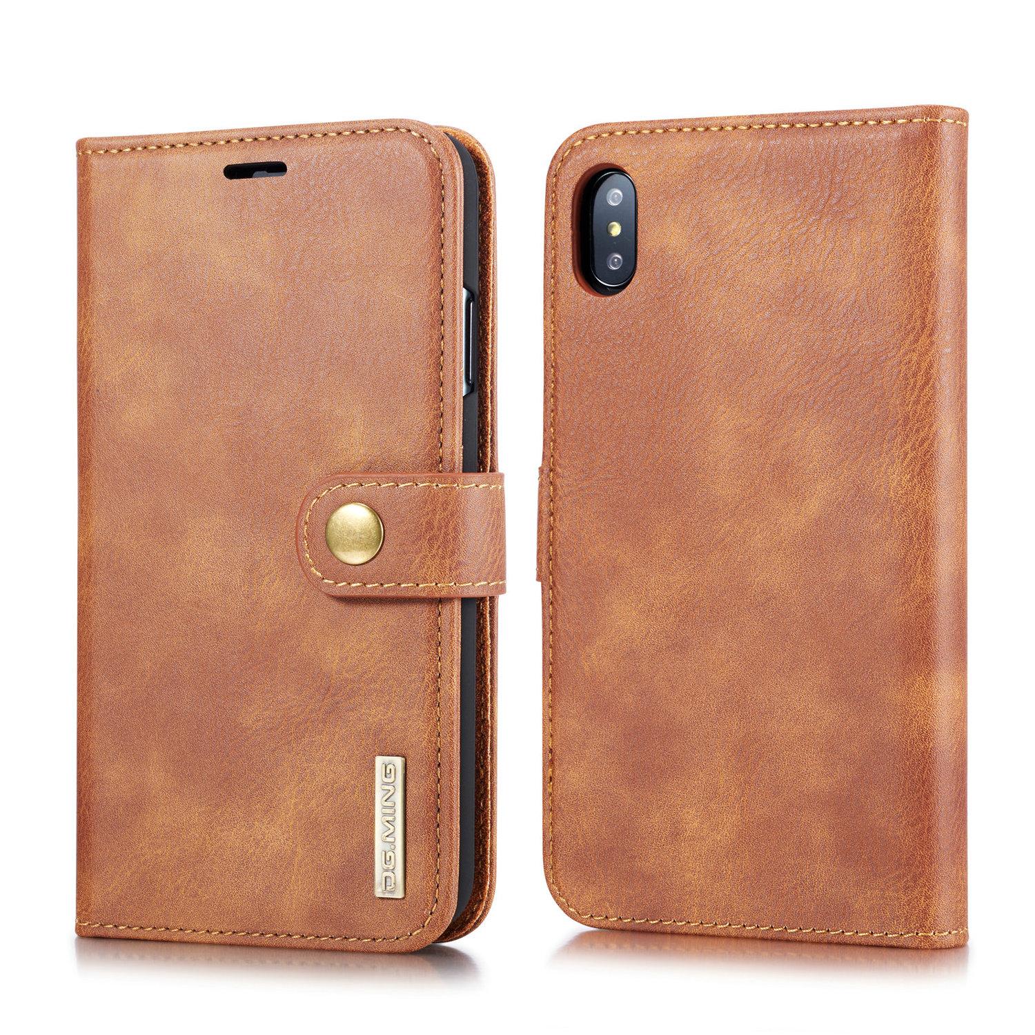 Cartera Magnet Wallet iPhone Xs Max Coñac