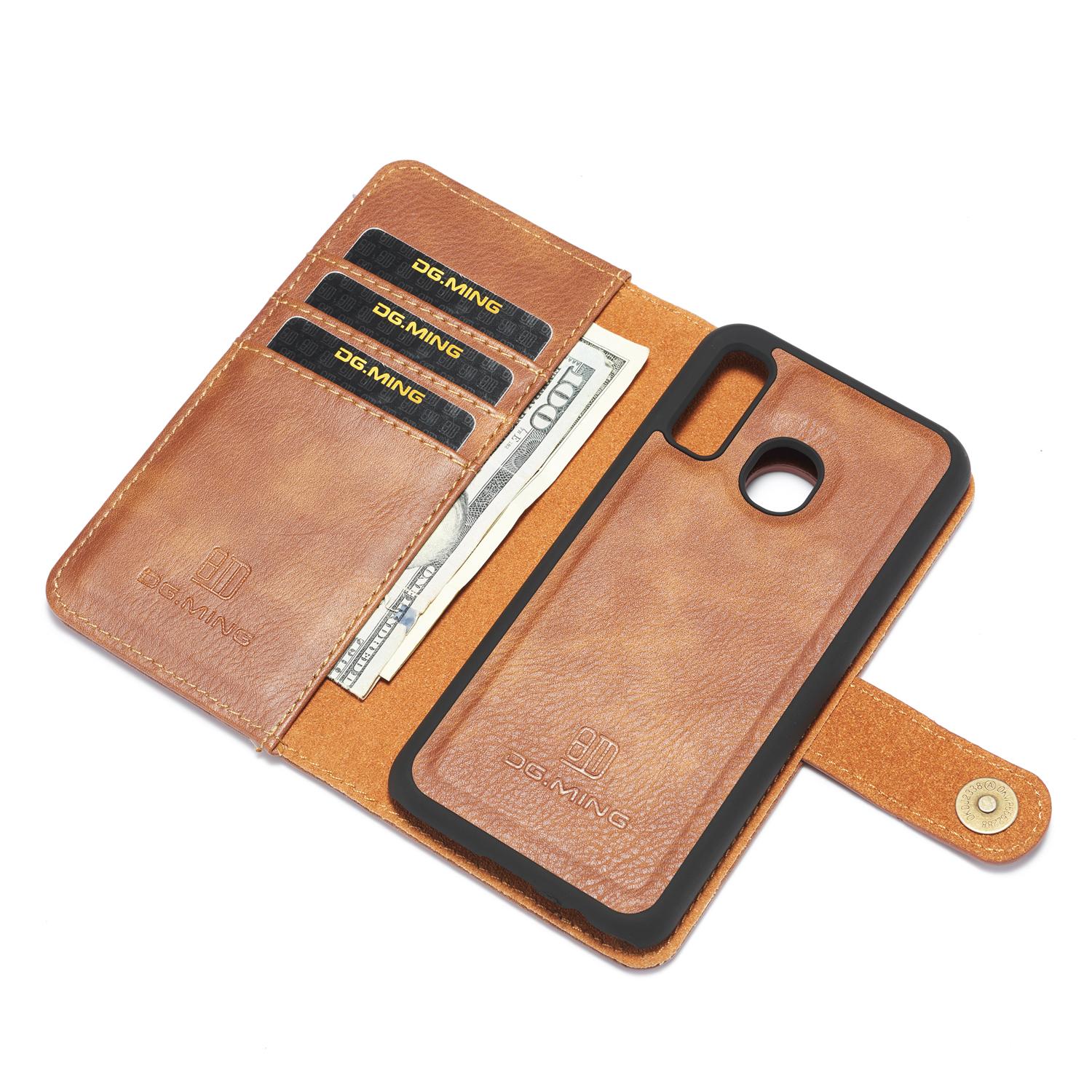 Cartera Magnet Wallet Samsung Galaxy A40 Cognac