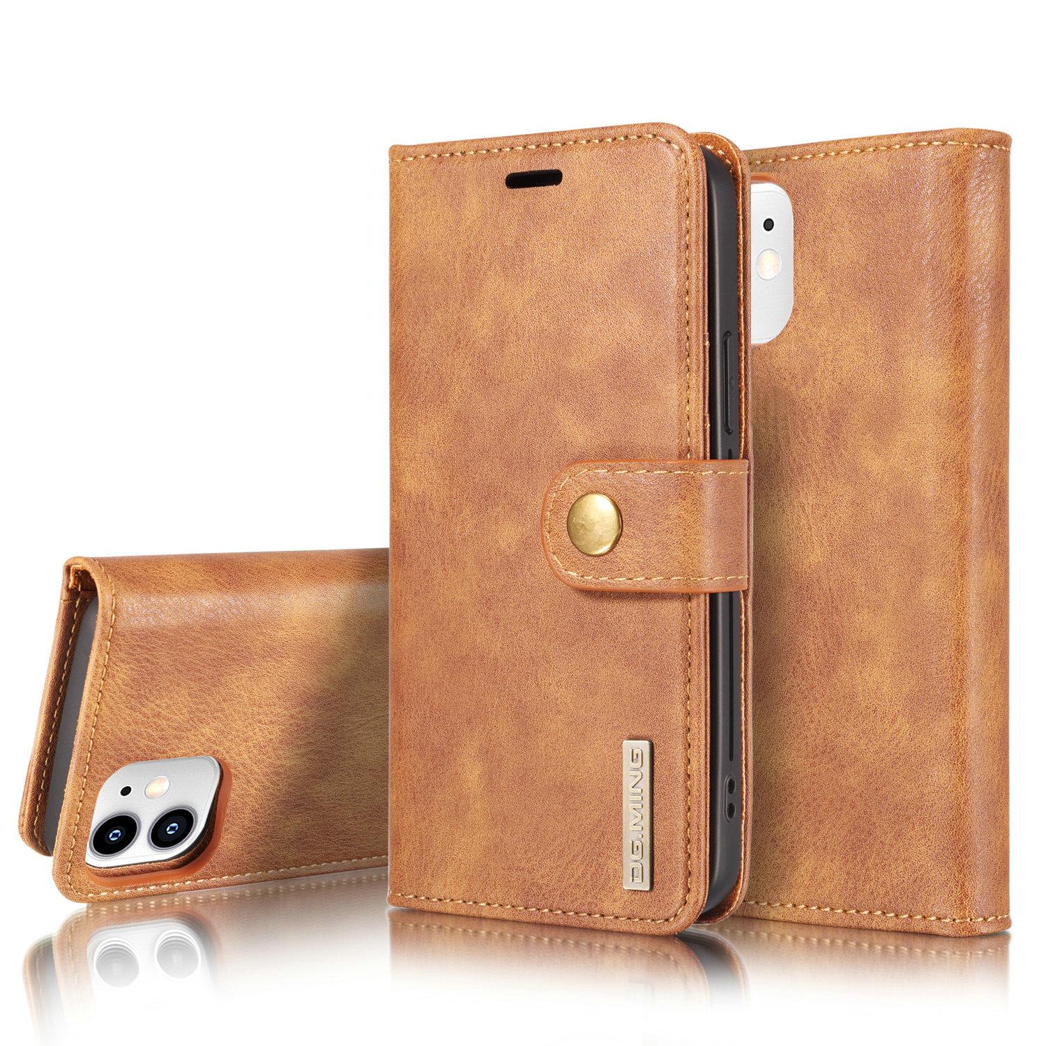 Cartera Magnet Wallet iPhone 12 Mini Coñac