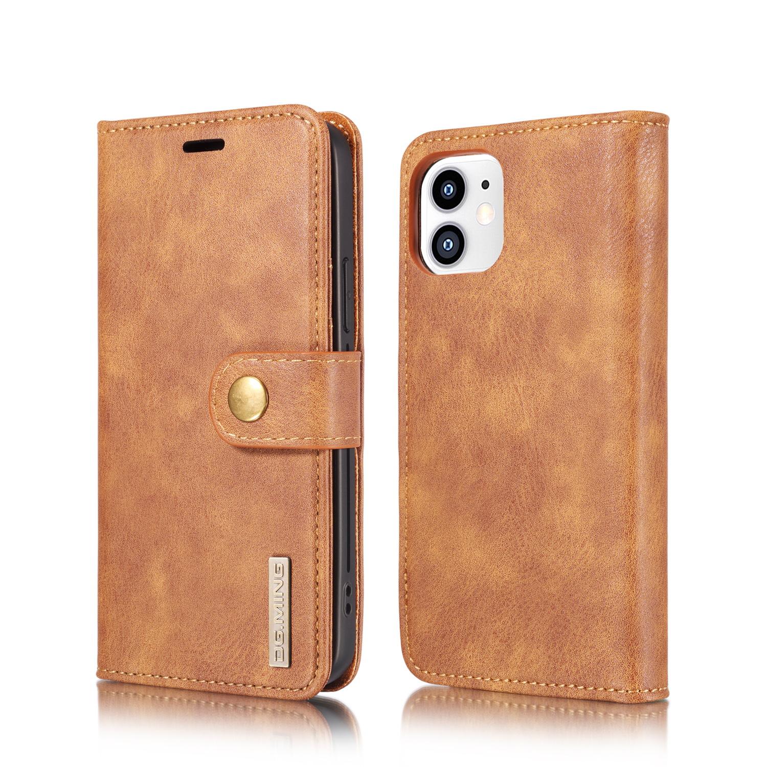 Cartera Magnet Wallet iPhone 12 Mini Cognac