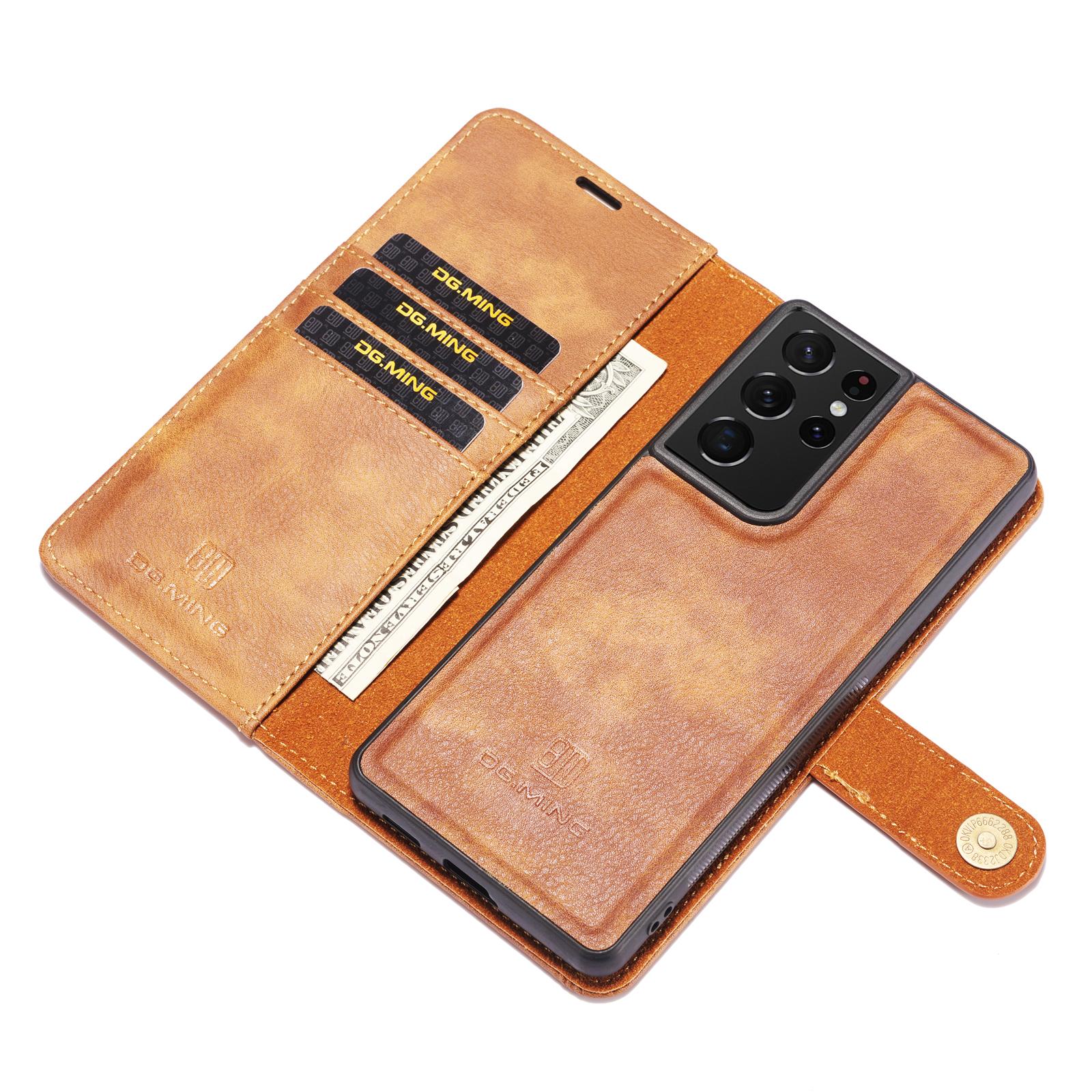 Cartera Magnet Wallet Samsung Galaxy S21 Ultra Marrón