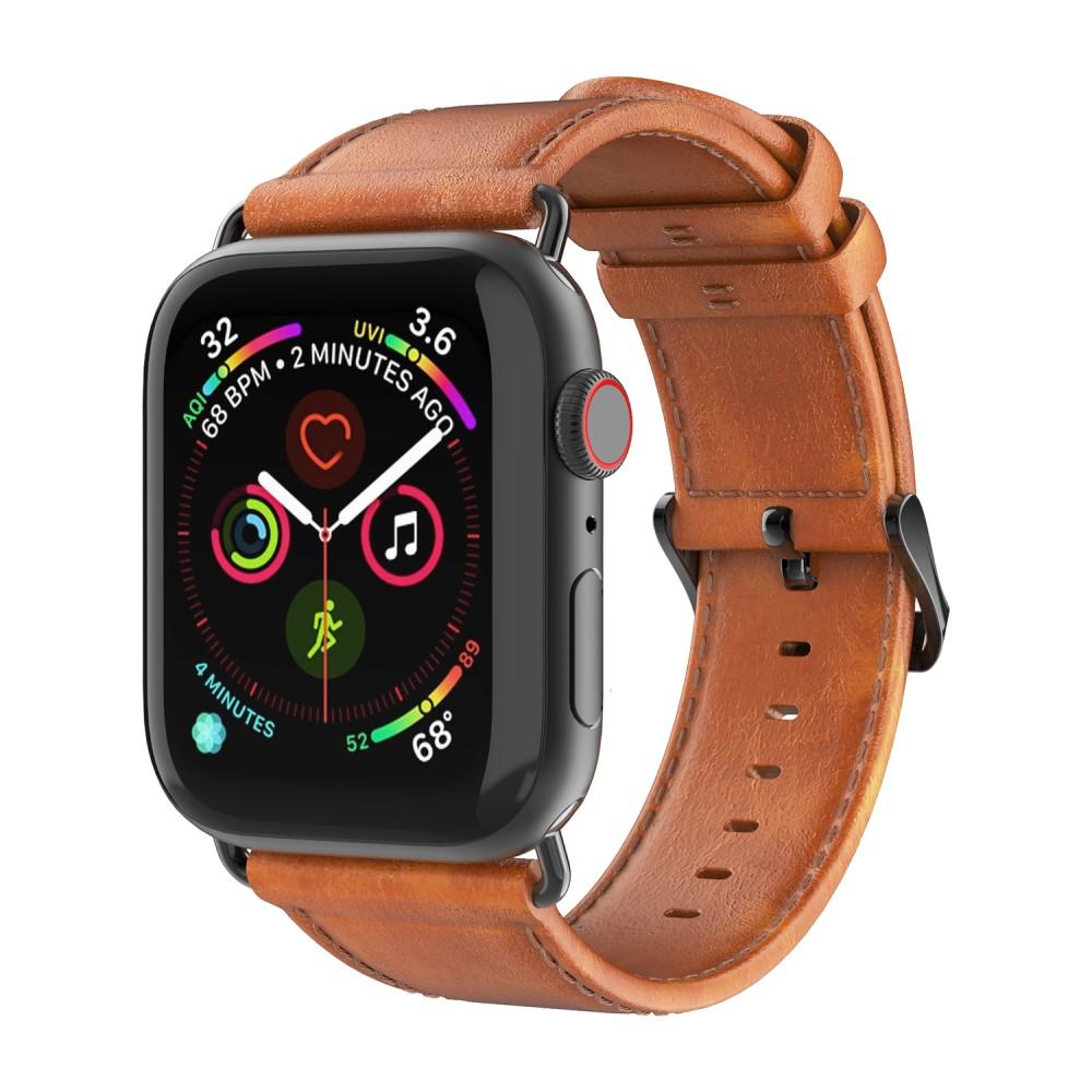 Correa de cuero Apple Watch 41mm Series 7 Tan