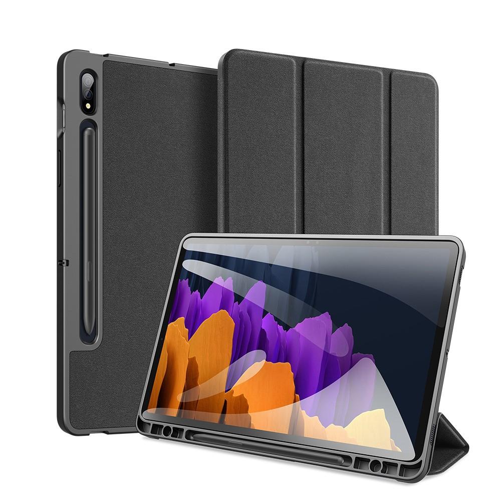 Funda Domo Tri-Fold Samsung Galaxy Tab S7 Plus/S8 Plus 12.4 Black