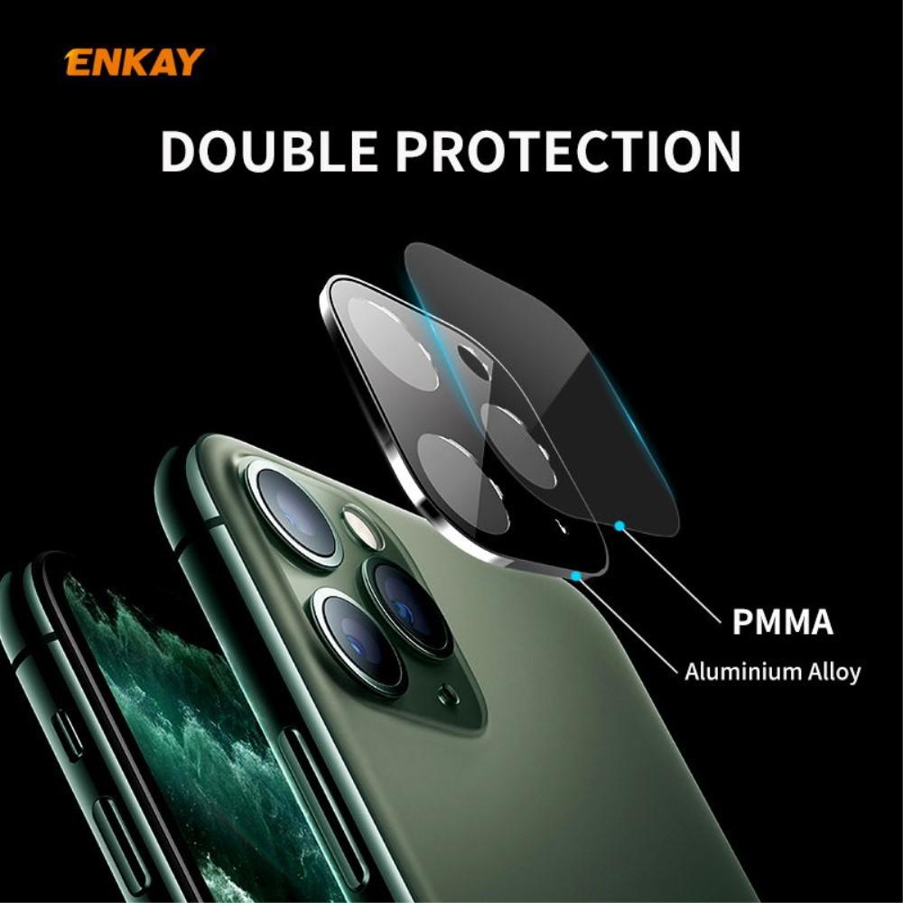 Protector Cámara Vidrio y Aluminio iPhone 11 Negro