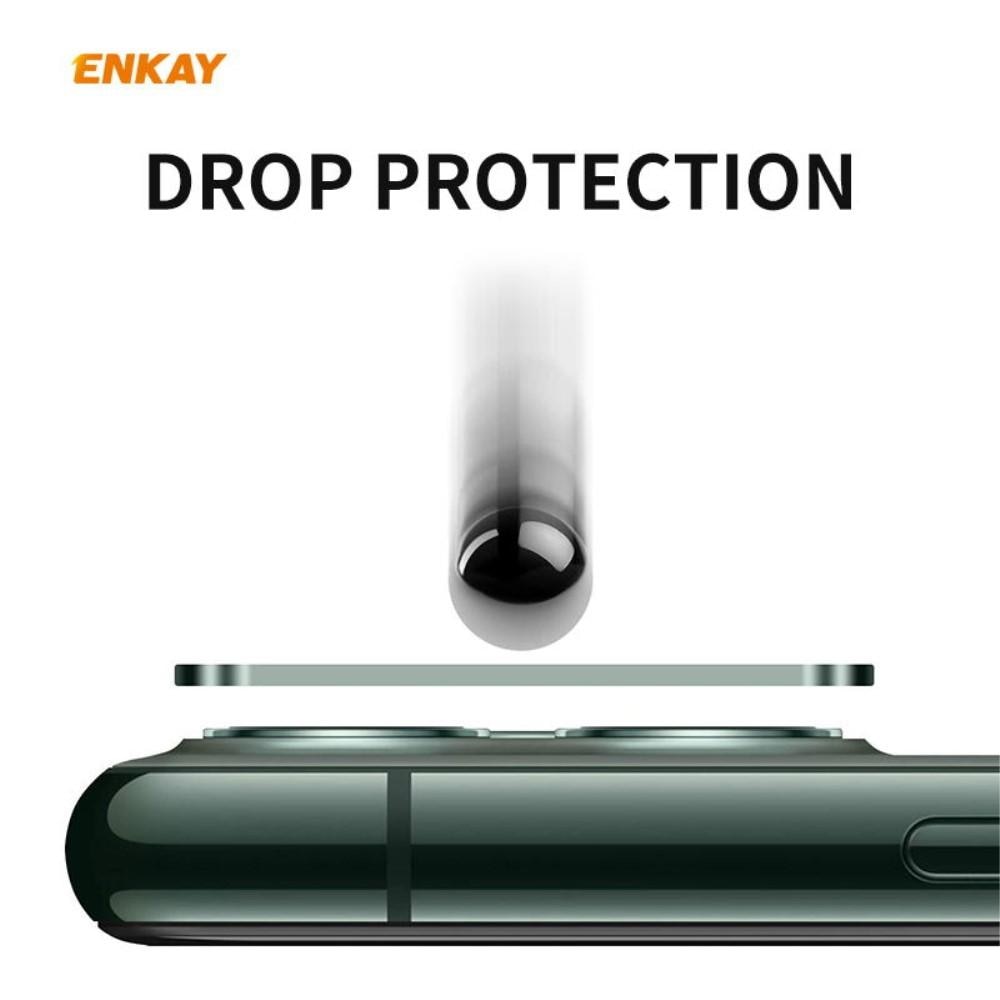 Protector Cámara Vidrio y Aluminio iPhone 11 Negro