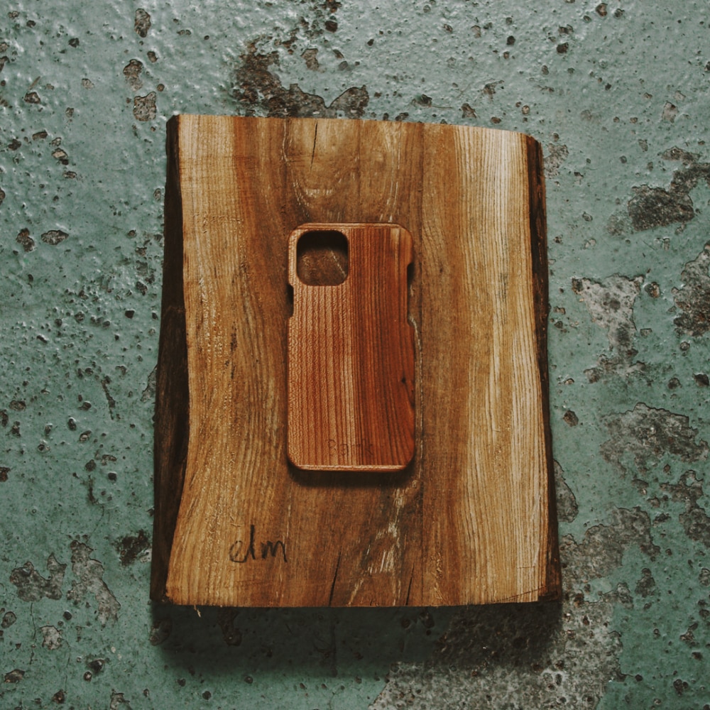 iPhone 8 funda de madera de hoja caduca sueca - Alm
