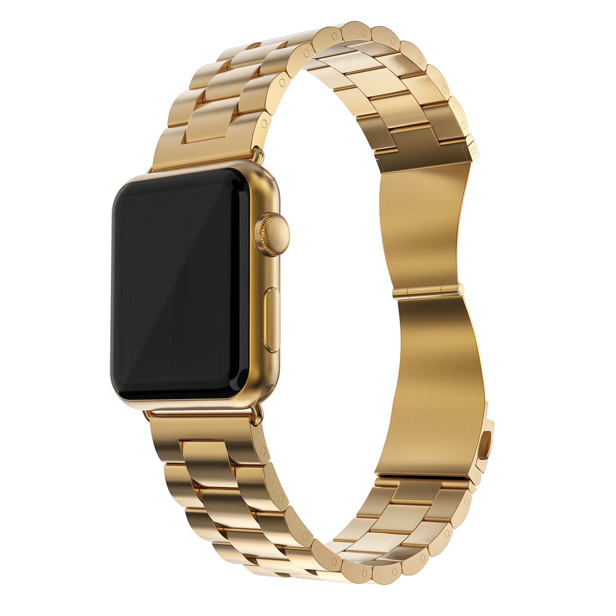 Correa de acero Apple Watch 45mm Series 9 oro
