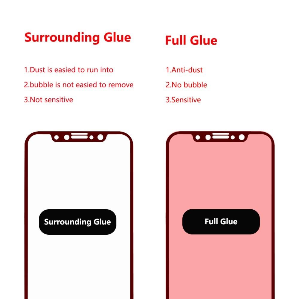 Full Glue Tempered Glass iPhone X/XS Negro