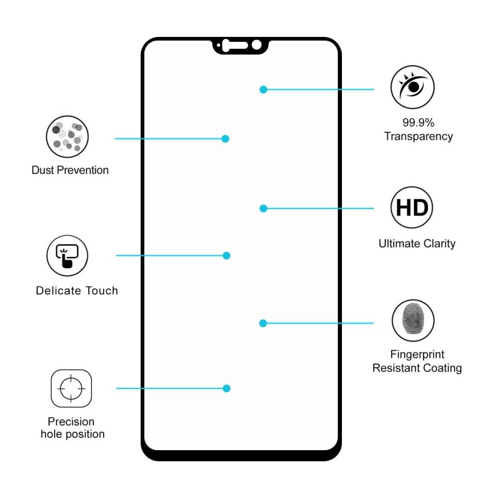 Full Glue Tempered Glass OnePlus 6 Negro