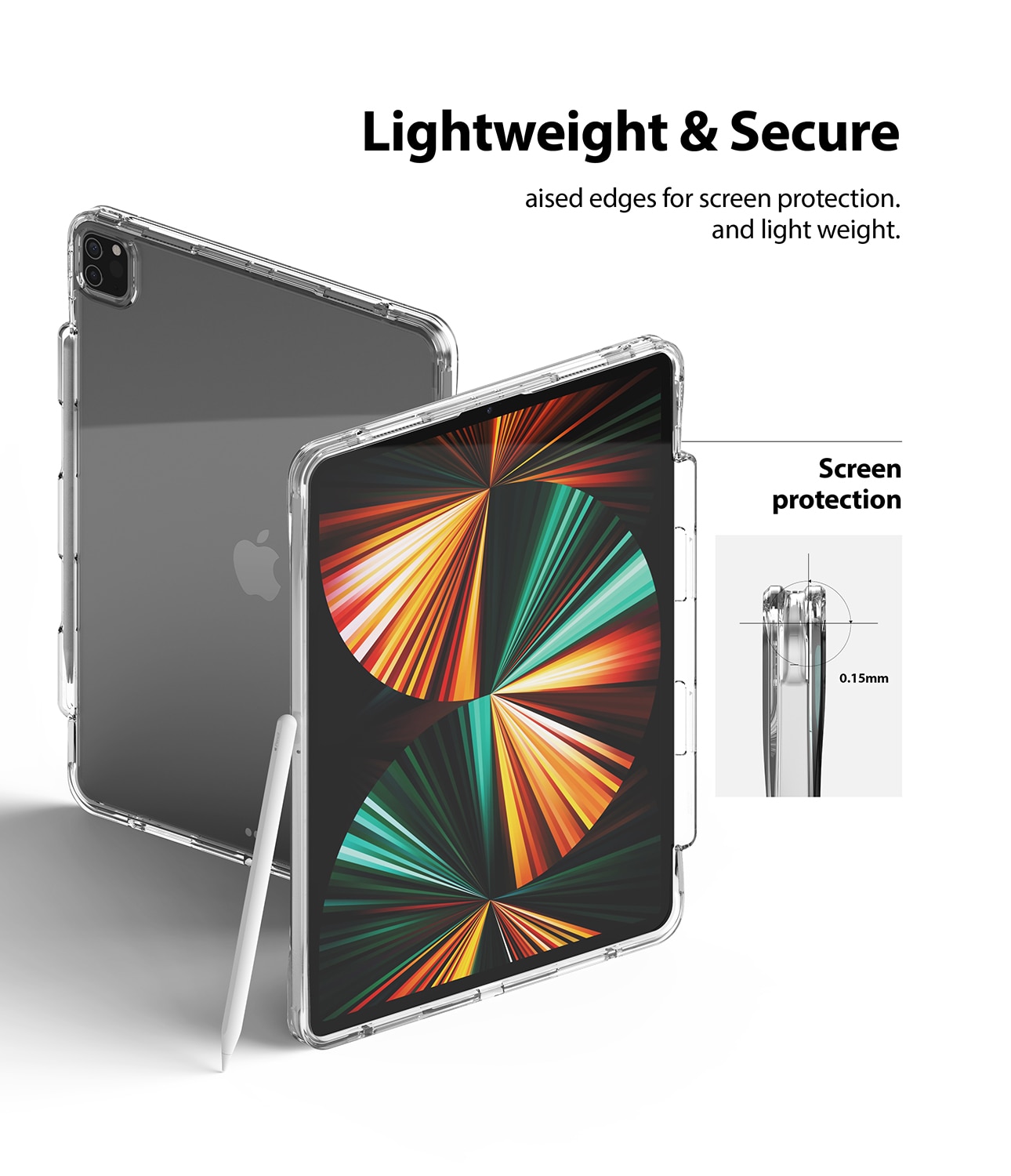 Funda Fusion Plus iPad Pro 12.9 5th Gen (2021) Clear