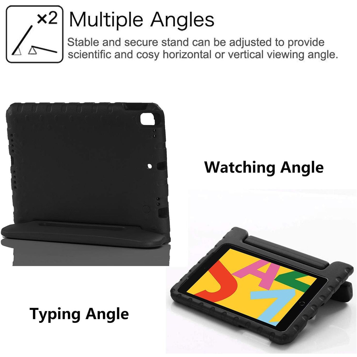 Funda a prueba de golpes para niños Apple iPad 10.2 9th Gen (2021) Negro
