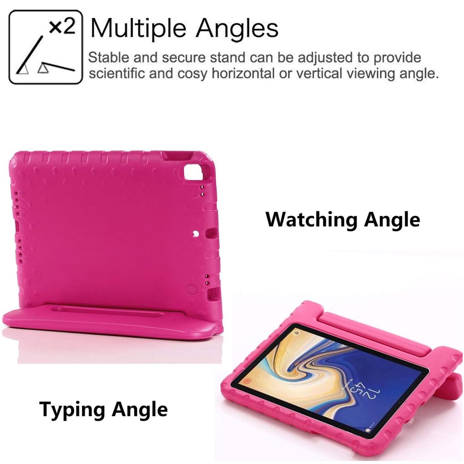 Funda a prueba de golpes para niños Apple iPad 10.2 7th Gen (2019) Rosa