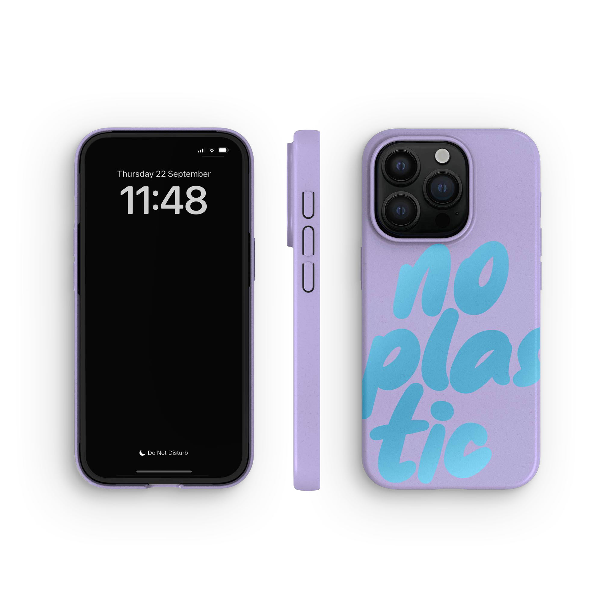 Funda para iPhone 15 Pro, No Plastic Lilac