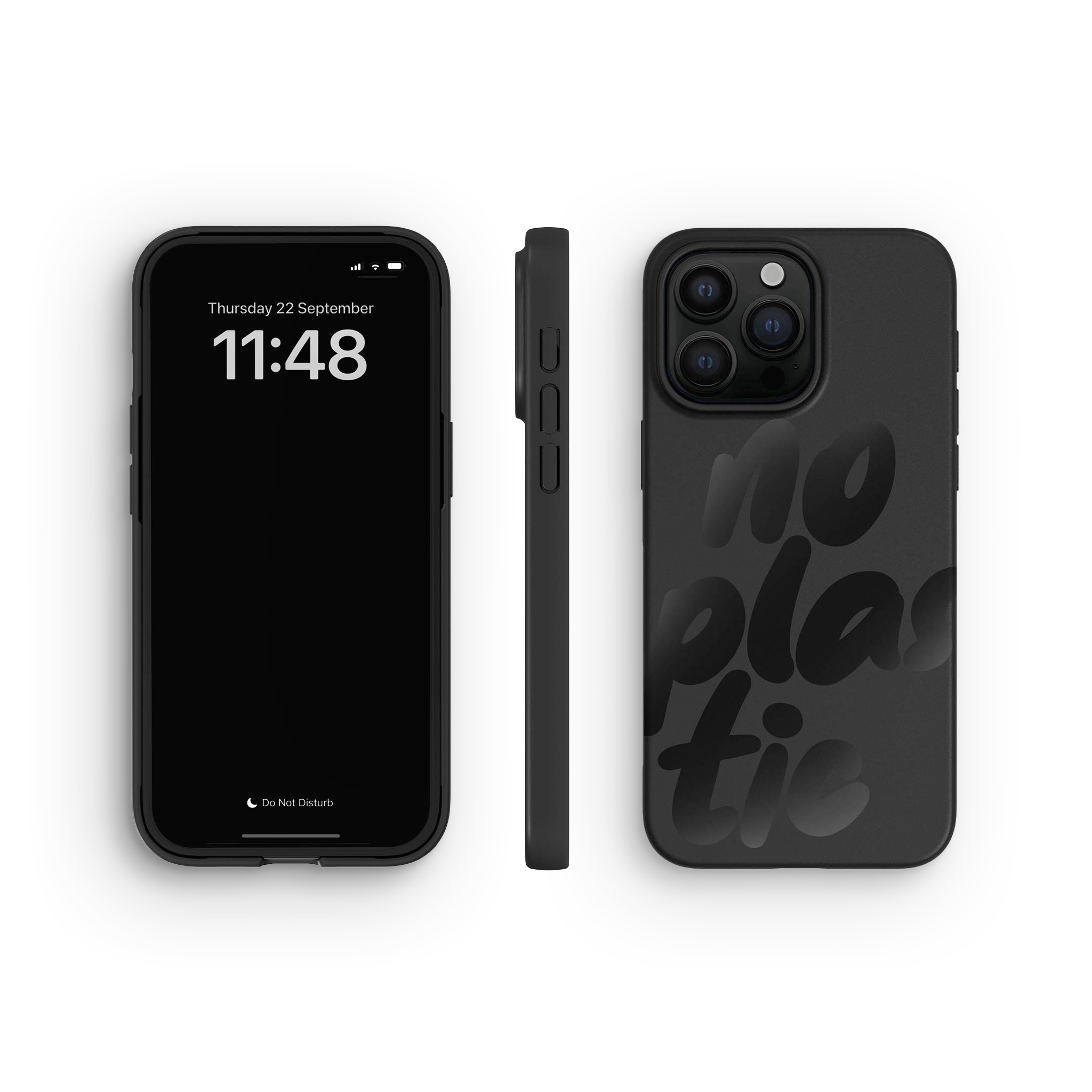 Funda para iPhone 15 Pro Max, No Plastic Black