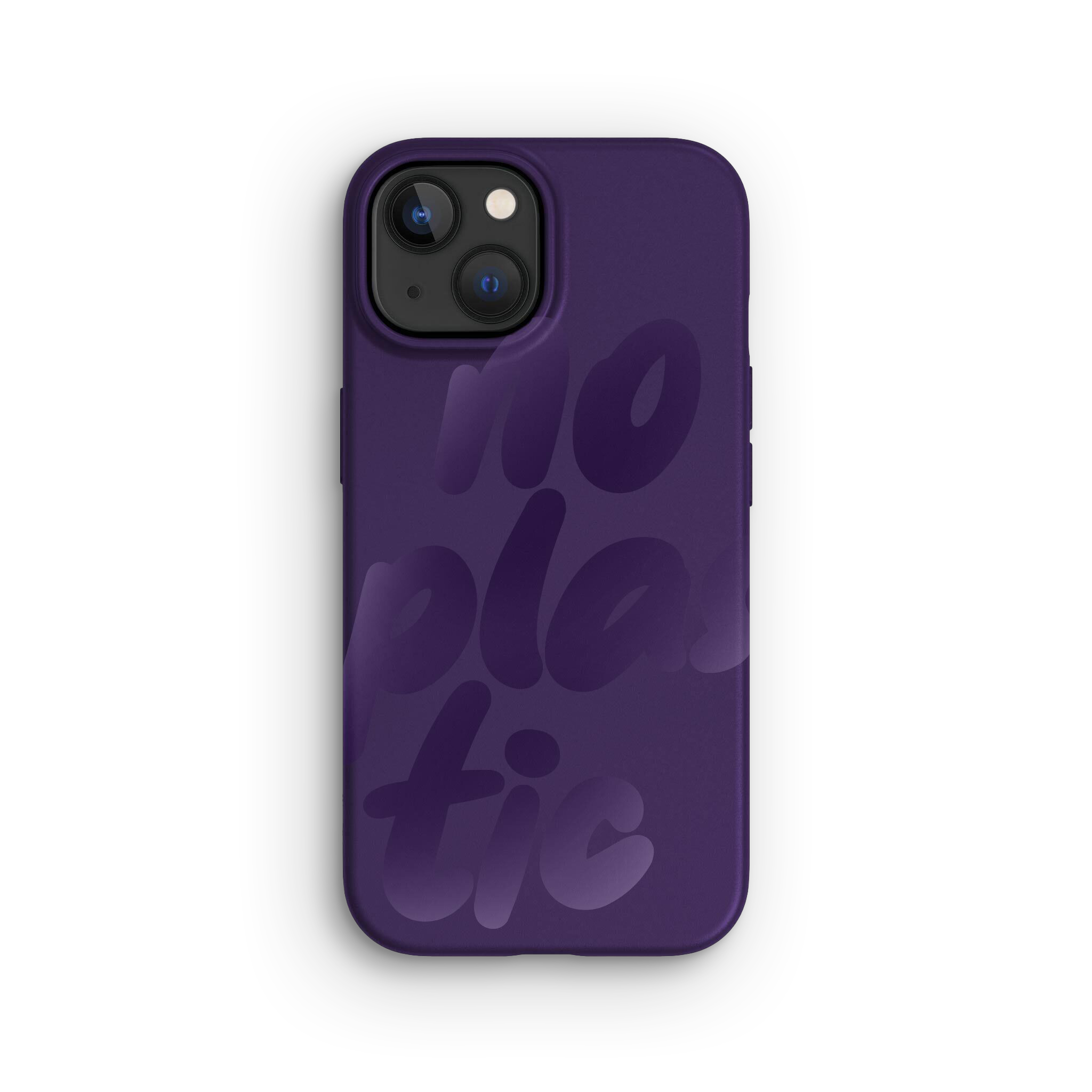 Funda para iPhone 15, No Plastic Blackberry Purple