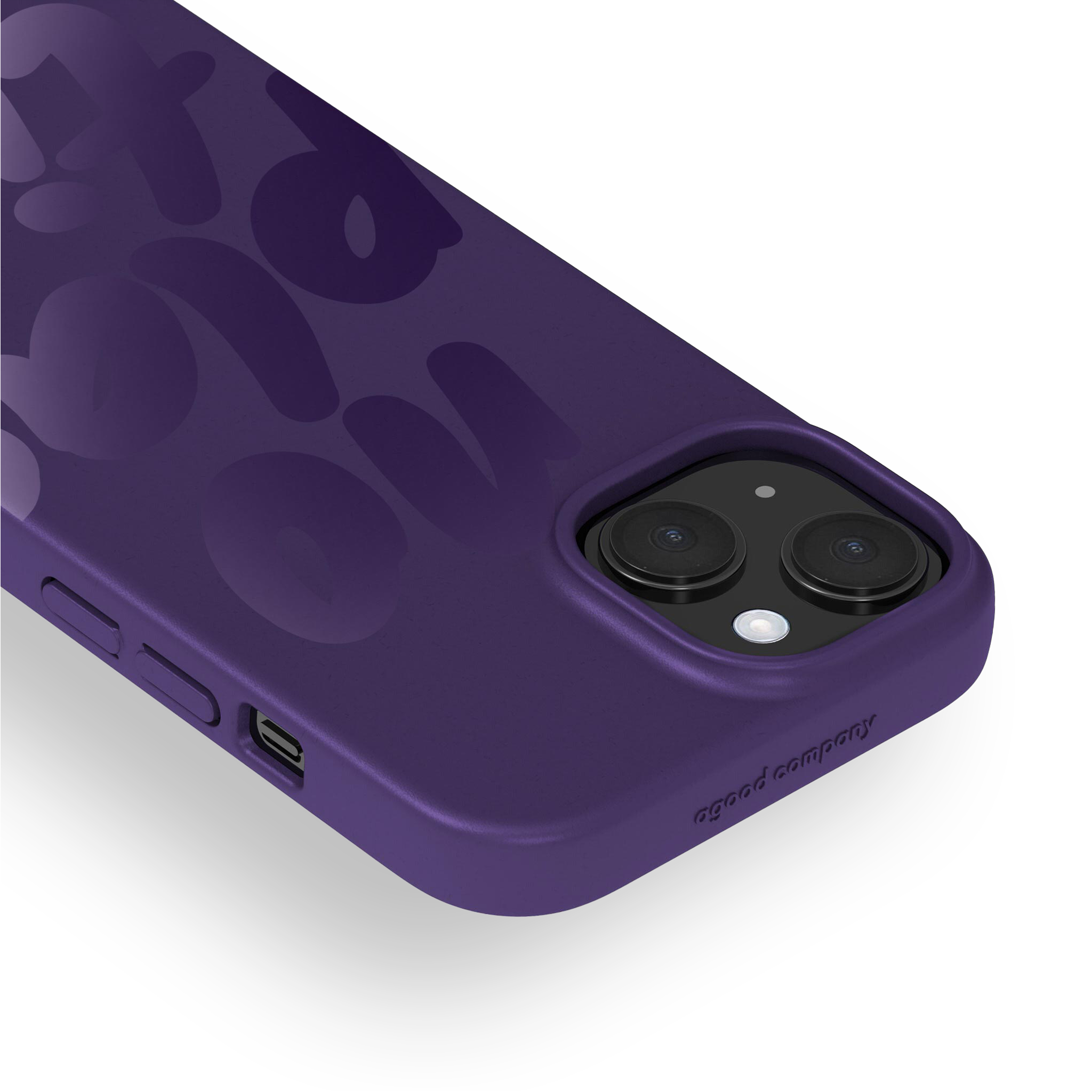 Funda para iPhone 15, No Plastic Blackberry Purple