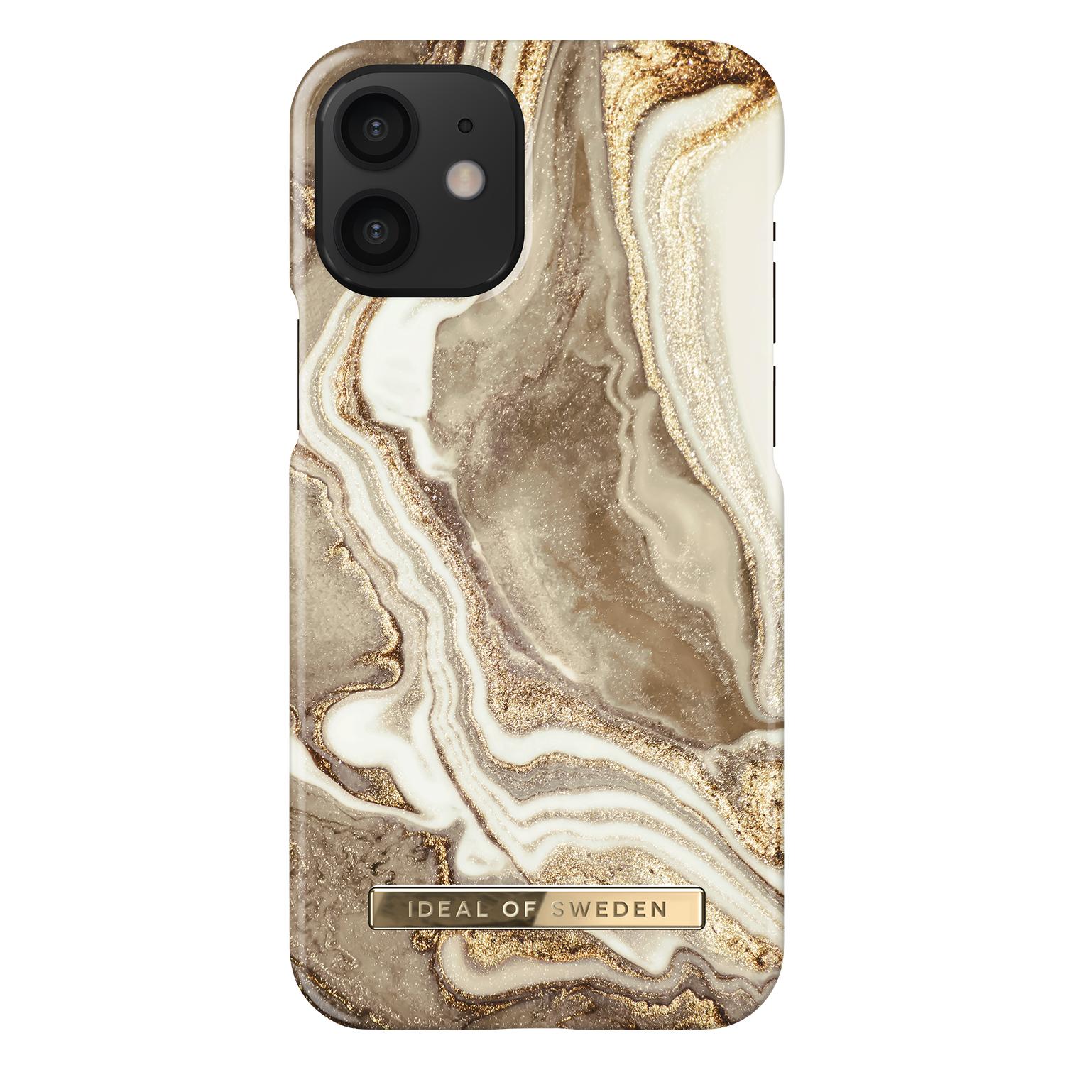 Funda Fashion Case iPhone 12 Mini Golden Sand Marble