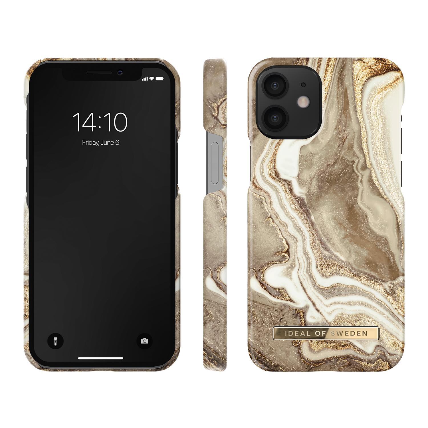 Funda Fashion Case iPhone 12 Mini Golden Sand Marble