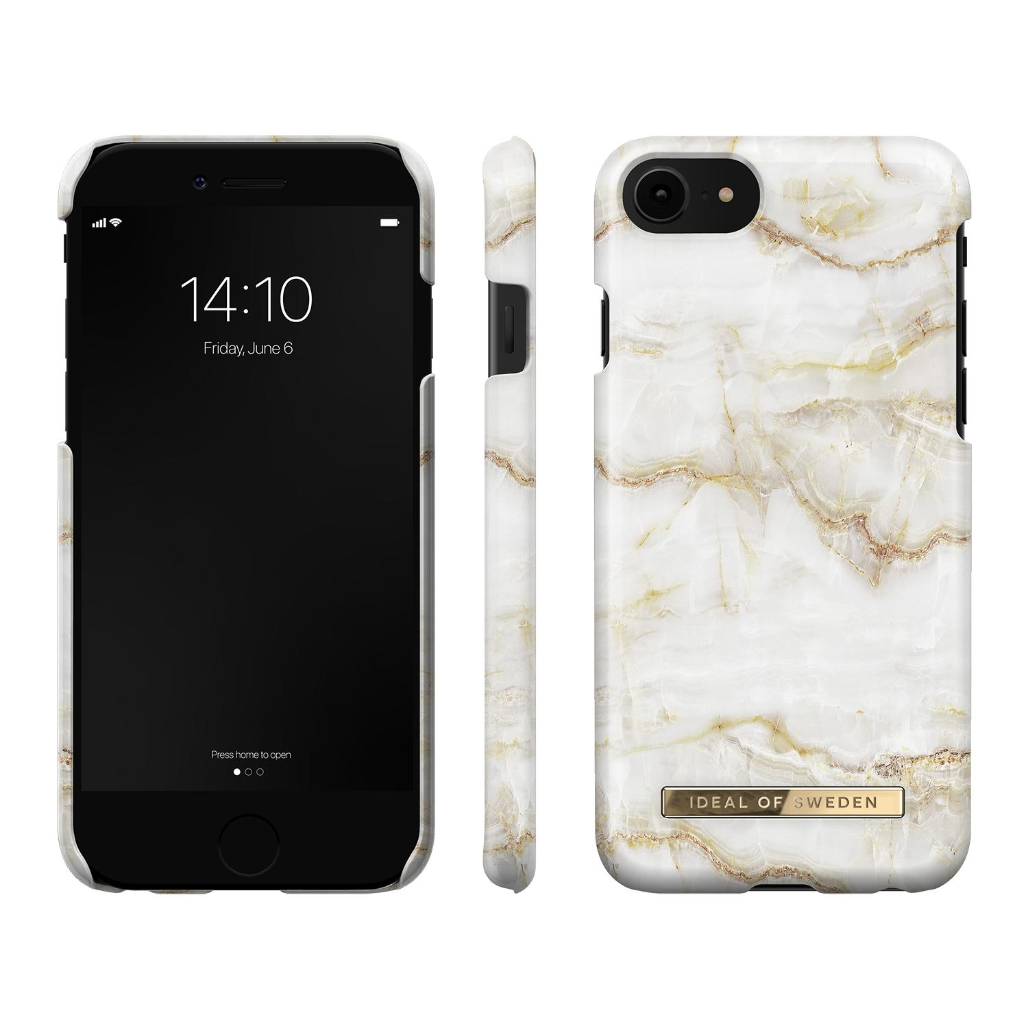 Funda Fashion Case iPhone 7/8/SE Golden Pearl Marble