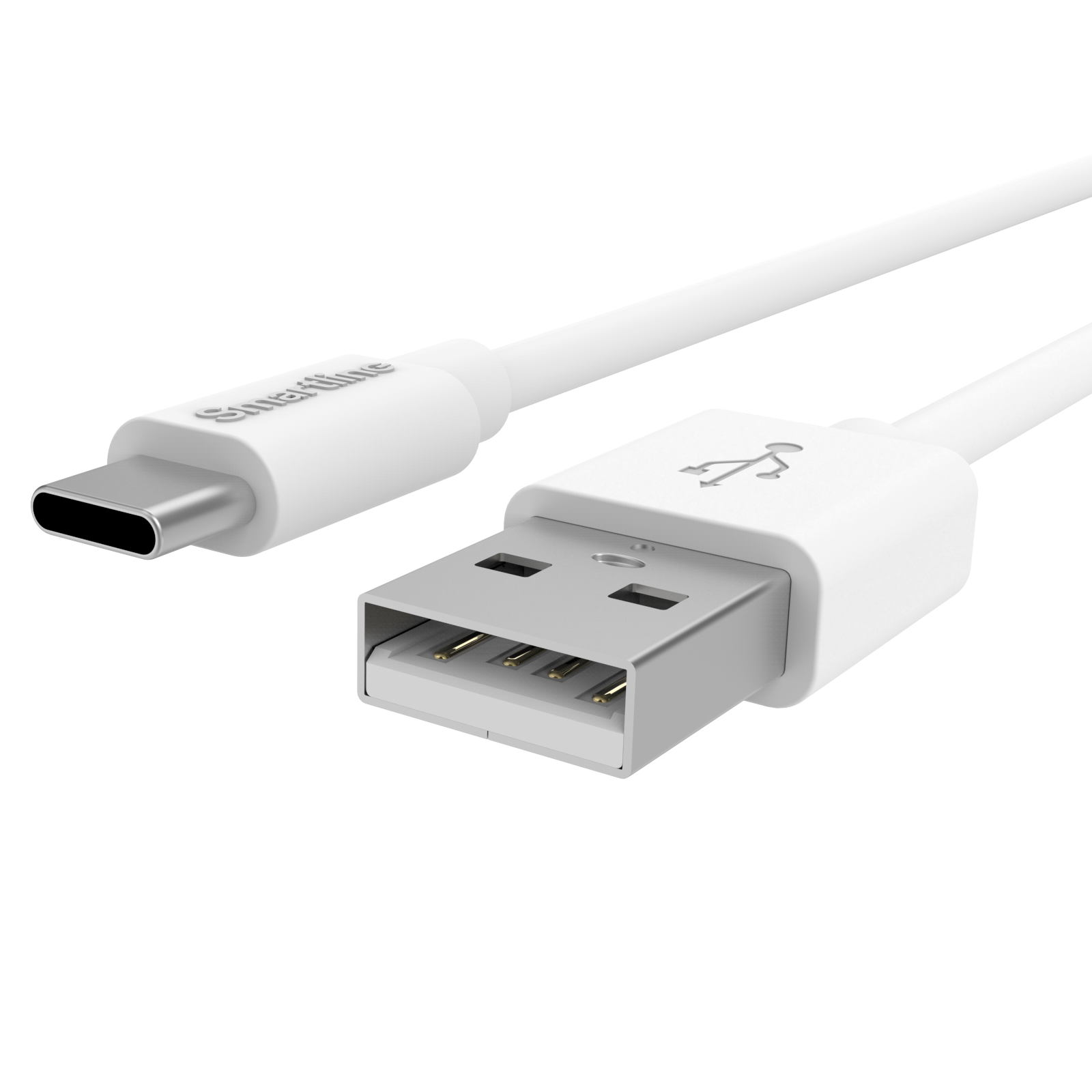 Cable USB-A a USB-C 3 metros Blanco