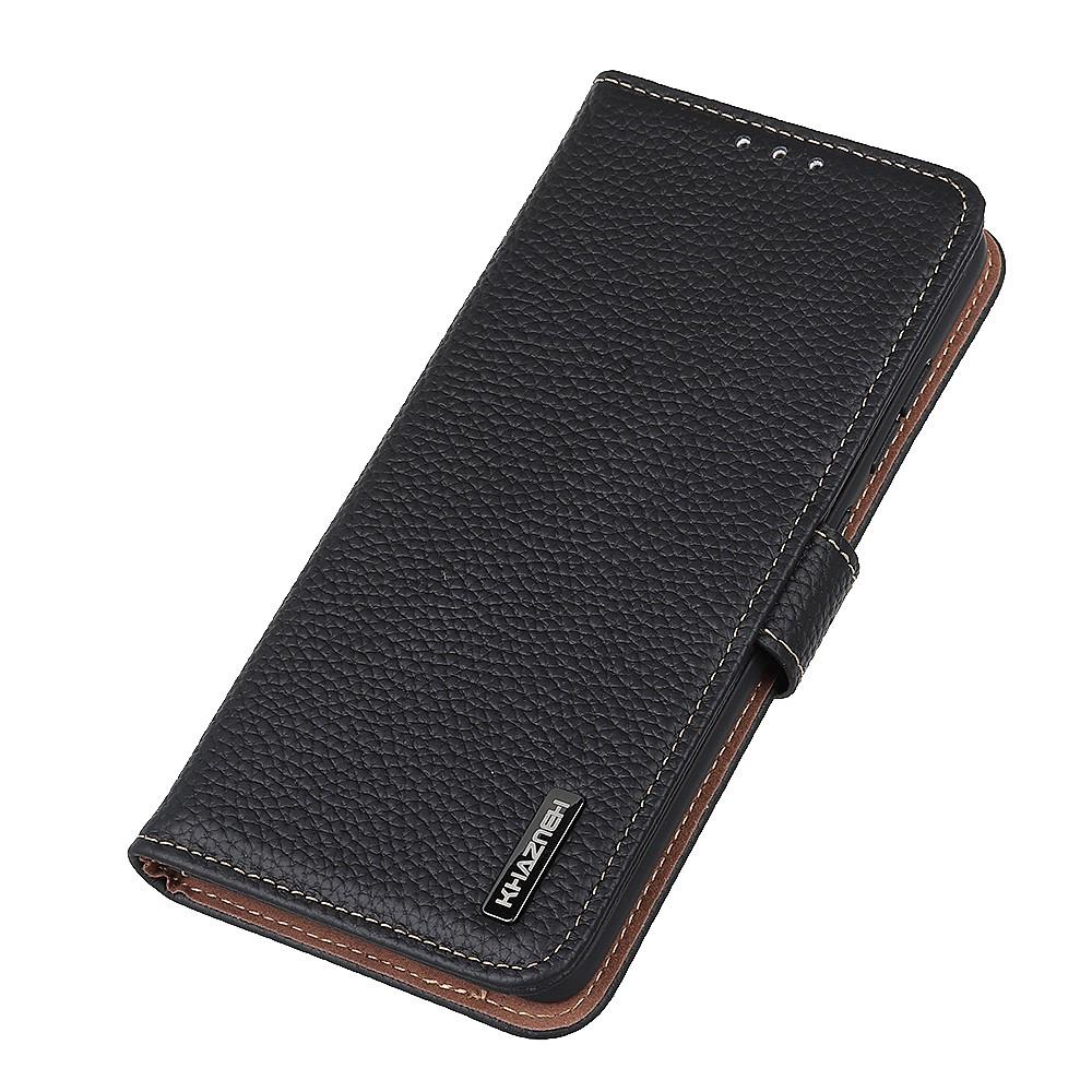 Real Leather Wallet Samsung Galaxy A52 5G Black
