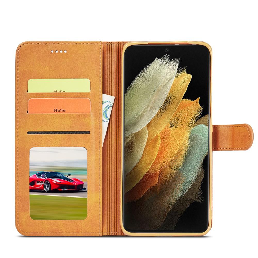 Cartera Samsung Galaxy S21 Ultra Coñac
