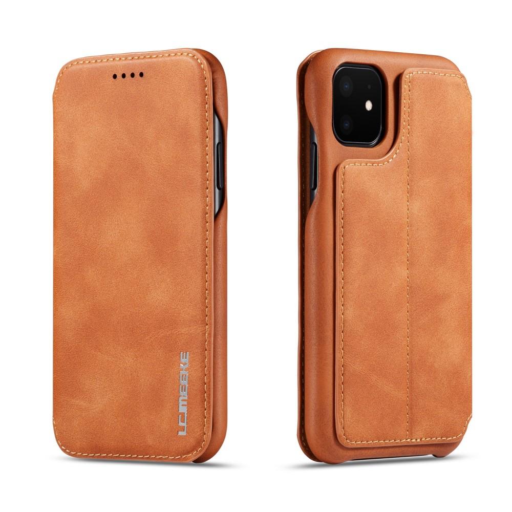 Funda delgada con solapa iPhone 11 Coñac