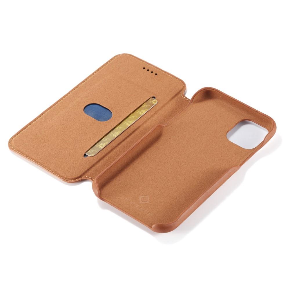 Funda delgada con solapa iPhone 11 Coñac