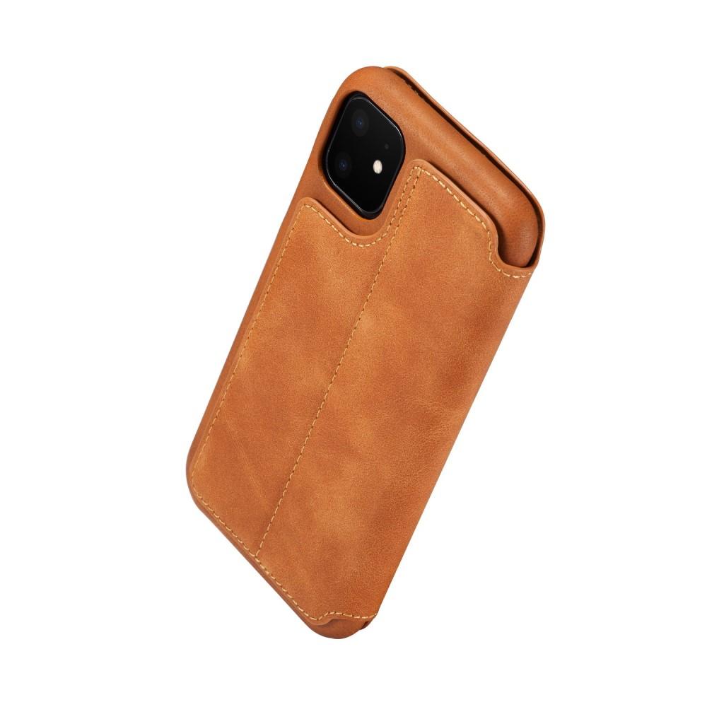 Funda delgada con solapa iPhone 11 Coñac