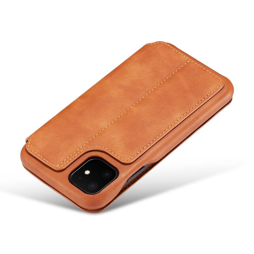 Funda delgada con solapa iPhone 11 Coñac