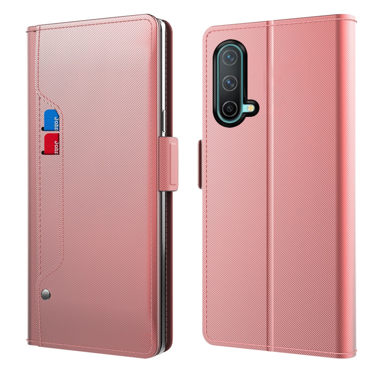 Funda con solapa Espejo OnePlus Nord CE 5G Pink Gold