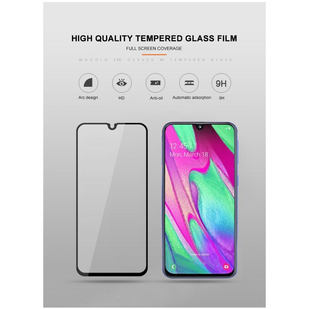 Protector de pantalla cobertura total cristal templado Samsung Galaxy A40 Negro
