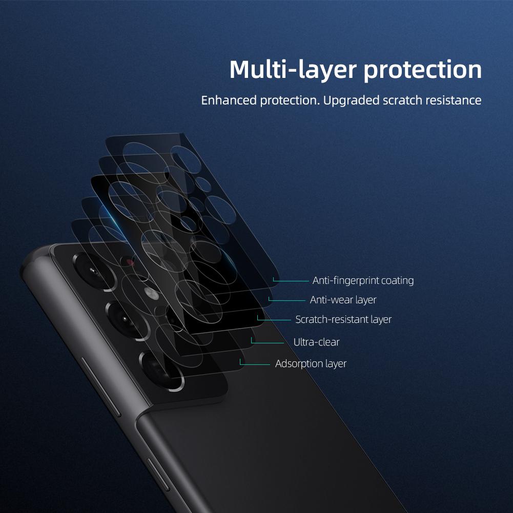 0.22mm InvisiFilm Protector Cámara (2 piezas) Samsung Galaxy S21 Ultra Negro