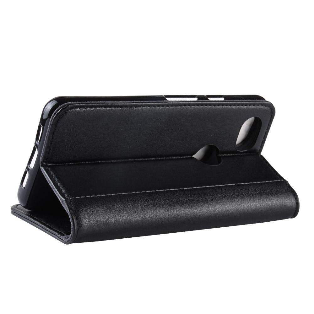 Funda de cuero genuino Google Pixel 3a, Negro