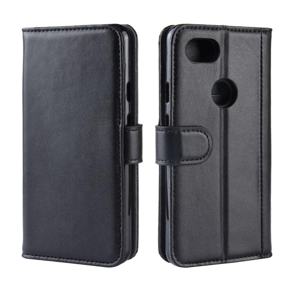 Funda de cuero genuino Google Pixel 3a, Negro