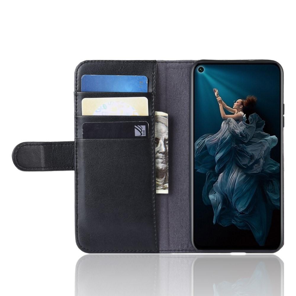Funda de cuero genuino Huawei Honor 20, Negro