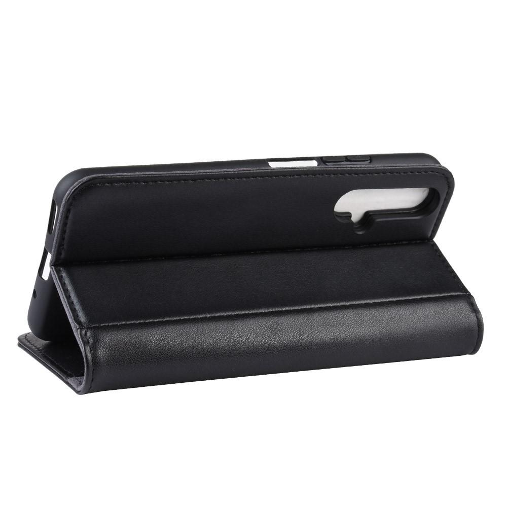 Funda de cuero genuino Huawei Honor 20, Negro