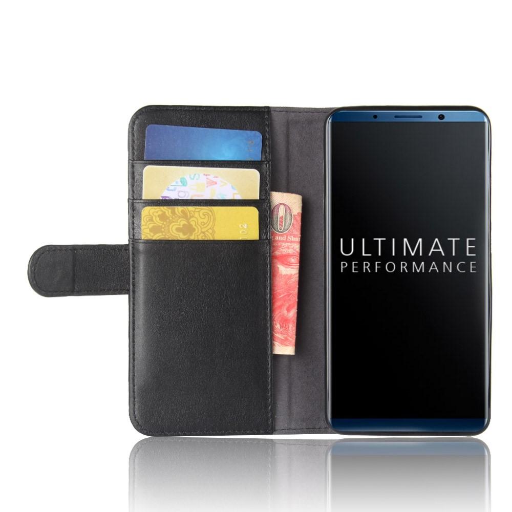 Funda de cuero genuino Huawei Mate 10 Pro, Negro