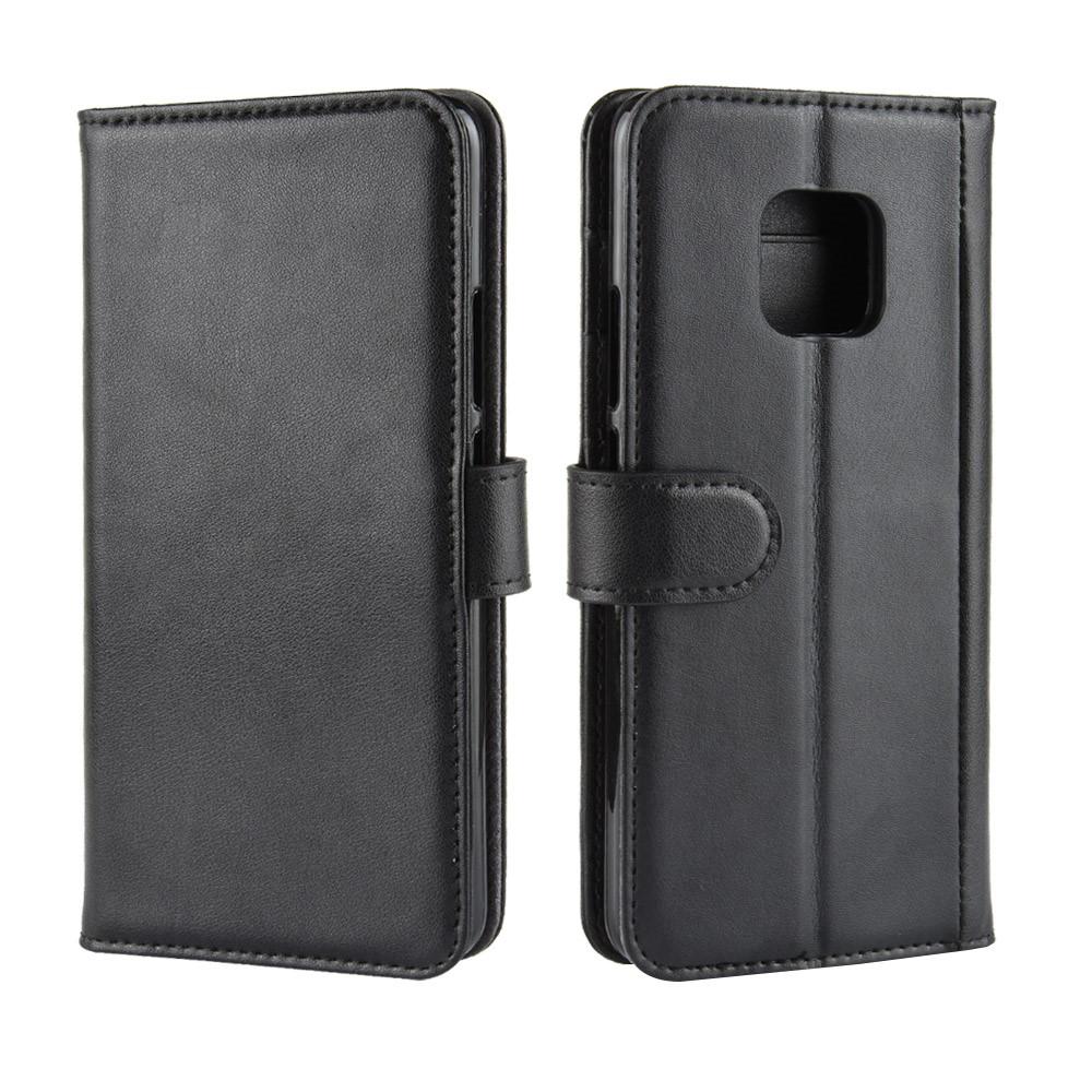 Funda de cuero genuino Huawei Mate 20 Pro, negro