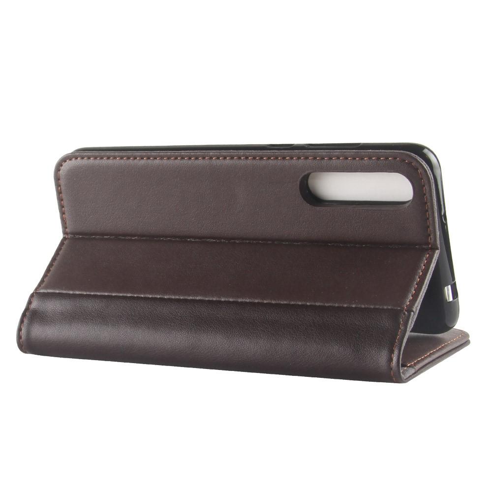 Funda de cuero genuino Huawei P20 Pro, Marrón