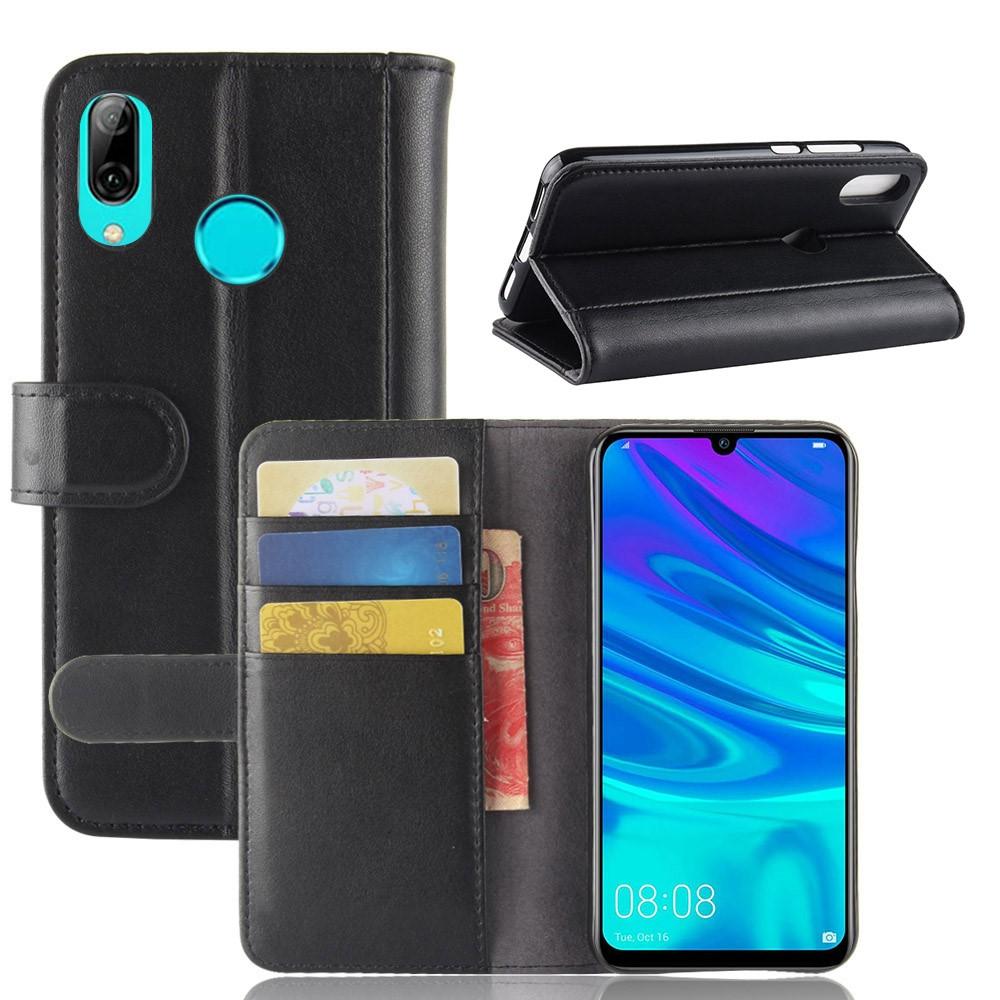 Funda de cuero genuino Huawei P30 Lite, negro