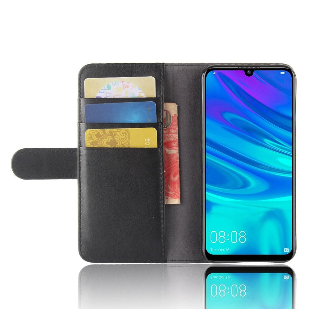 Funda de cuero genuino Huawei P30 Lite, negro