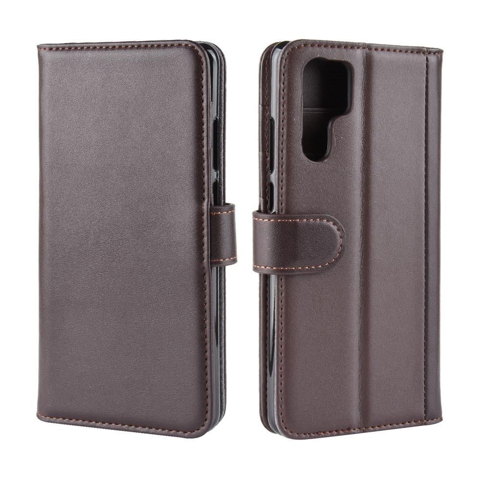 Funda de cuero genuino Huawei P30 Pro, Marrón